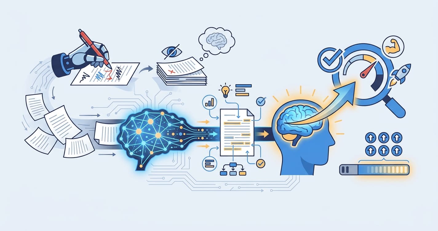 Stylized illustration for blog: AI Essay Feedback That Students Actually Act On