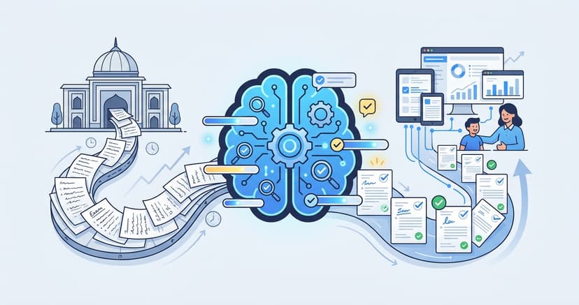 Stylized illustration for blog: How Indian Coaching Centres Are Using AI to Grade 10,000+ Papers Per Week