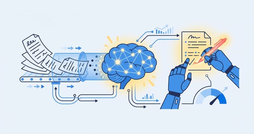 Stylized illustration for blog: Automated Grading: The Complete Guide to AI-Powered Assessment