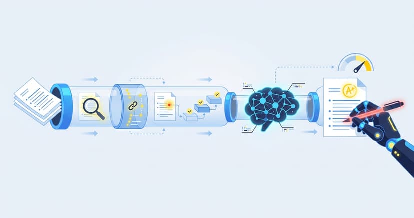 Stylized illustration for blog: What Good AI Grading Should Look Like in 2026: A Methodology, Not a Black Box